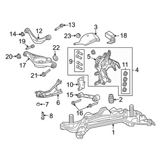 Mercury OE - Rear Suspension - Suspension Components (AWD)