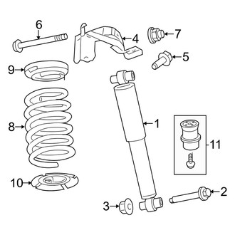 Mercury OE - Rear Suspension - Shocks & Components (AWD)