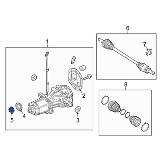 Mercury OE - Front Axle Nut