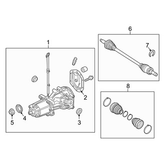 Mercury OE - Rear Suspension - Axle & Differential (AWD)