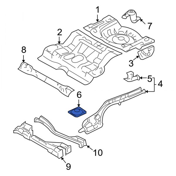 Trunk Floor Access Cover