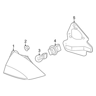 Mercury OE - Rear Lamps - Tail Lamps (On Body), (Base / Premier)