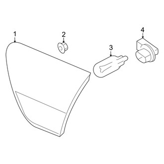 Mercury OE - Rear Lamps - Tail Lamps (On Trunk Lid), (Base / Premier)
