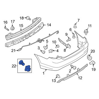 Mercury OE - Rear License Plate Bracket Hardware Kit