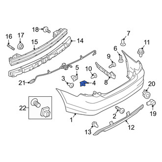 Mercury OE - Bumper Cover Retainer
