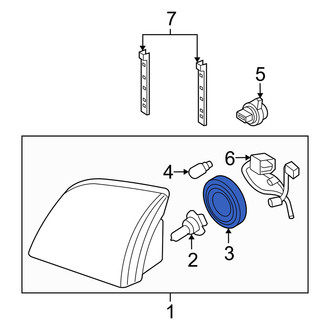 Mercury OE - Headlight Bulb Clip