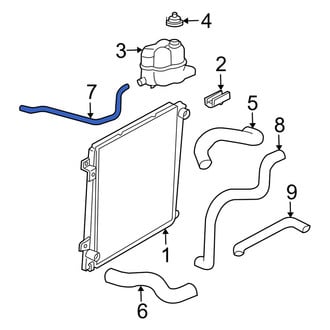 Mercury OE - Engine Coolant Overflow Hose