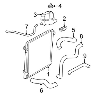Mercury OE - Cooling - Radiator & Components (4.0L)