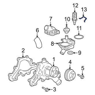 Mercury OE - Engine Coolant Temperature Sensor C-Clip