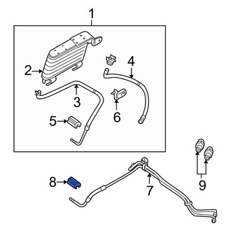 Mercury OE - Transmission Oil Cooler Line Clip