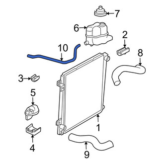 Mercury OE - Engine Coolant Overflow Hose