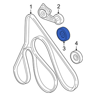 Mercury OE - Accessory Drive Belt Idler Pulley