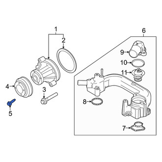Mercury OE - Engine Water Pump Pulley Bolt