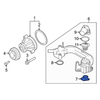 Mercury OE - Right Engine Coolant Thermostat Housing Gasket