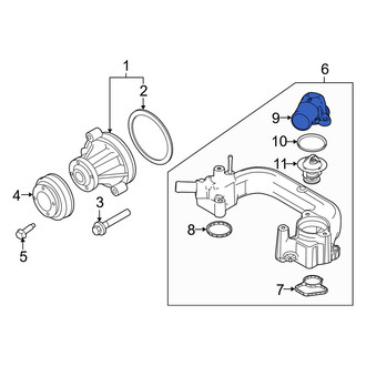 Mercury OE - Engine Coolant Thermostat Housing