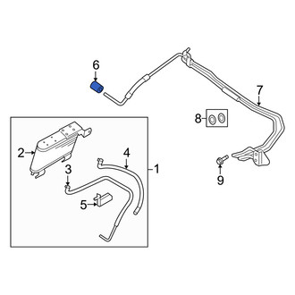 Mercury OE - Transmission Oil Cooler Line Clip