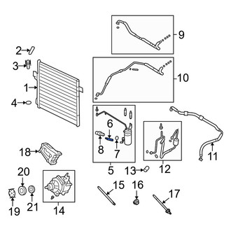 Mercury OE - A/C Low Side Charging Adapter