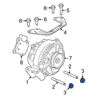 Mercury OE - Bumper Impact Bar Nut