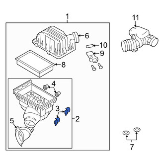 Mercury OE - Air Filter Housing Lid Clip