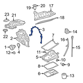 Mercury OE - Engine Timing Cover Gasket