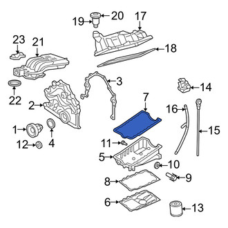 Mercury OE - Upper Engine Oil Pan Gasket