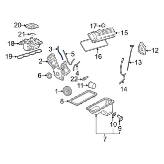 Mercury OE - Left Engine Timing Cover Gasket