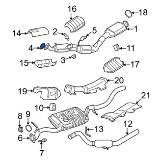 Mercury OE - Rear Catalytic Converter Gasket