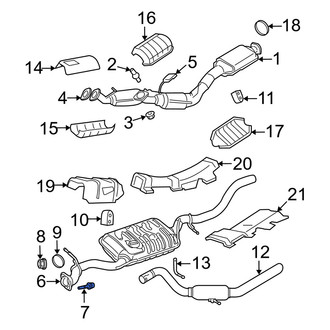 Mercury OE - Exhaust Muffler Bolt