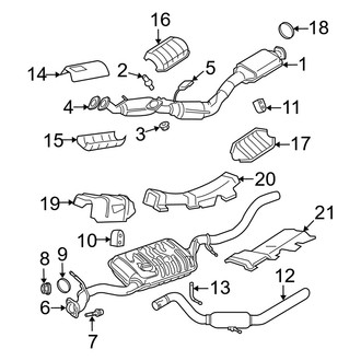 Mercury OE - Exhaust System - Exhaust Components (4.0L)