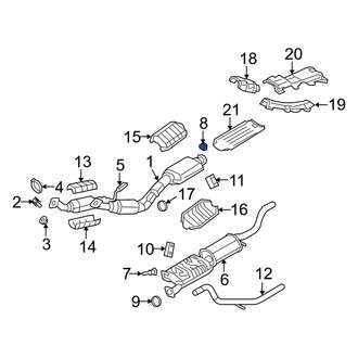 Mercury OE - Exhaust Muffler Nut