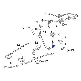 Mercury OE - Exhaust Gas Recirculation (EGR) Tube Adapter