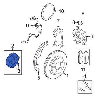 Mercury OE - Front Wheel Lug Stud