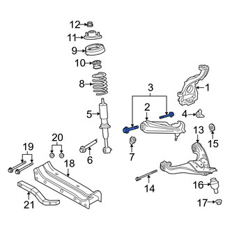 Mercury OE - Front Upper Suspension Control Arm Bolt