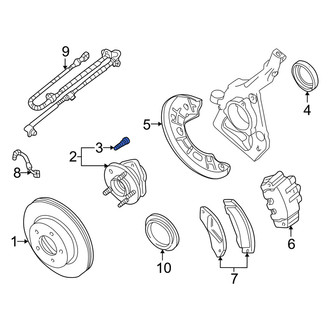 Mercury OE - Front Wheel Lug Stud