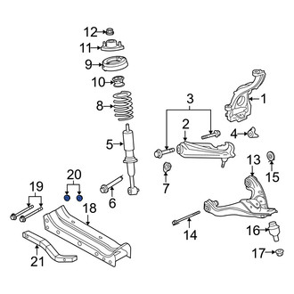 Mercury OE - Center Frame Crossmember Nut