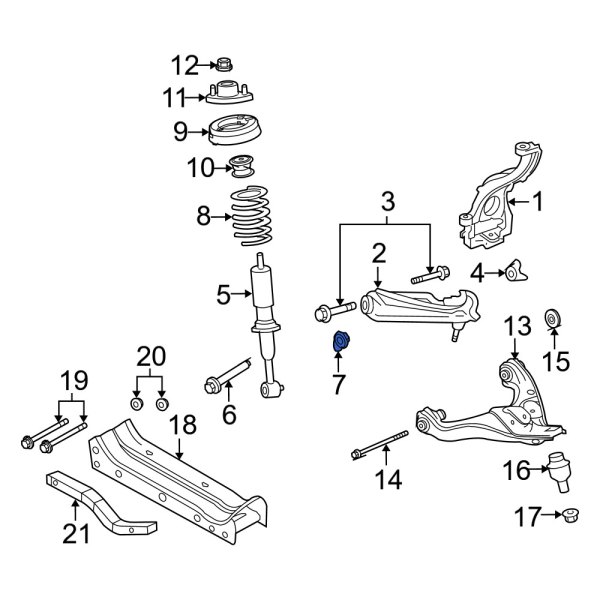 Suspension Strut Nut