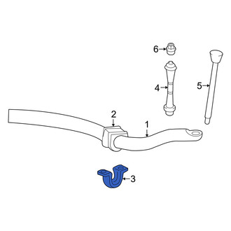 Mercury OE - Front Suspension Stabilizer Bar Bracket