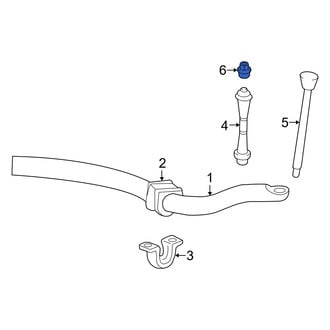 Mercury OE - Front Suspension Stabilizer Bar Link Nut