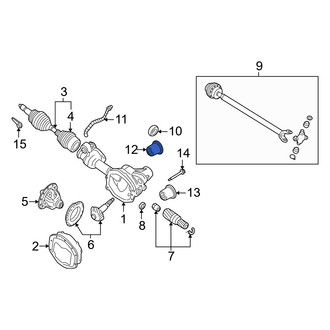 Mercury OE - Front Upper Differential Mount