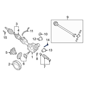 Mercury OE - Differential Mount Bolt