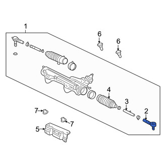 Mercury OE - Outer Steering Tie Rod End