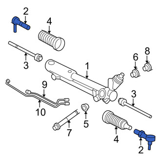Mercury OE - Outer Steering Tie Rod End