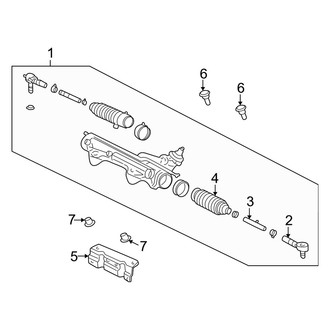 Mercury OE - Steering Gear & Linkage (Base 4.6L)