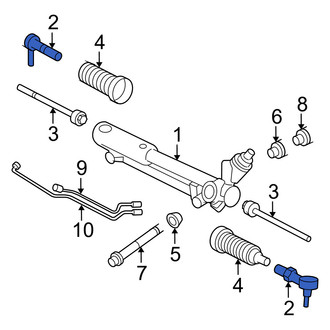 Mercury OE - Outer Steering Tie Rod End
