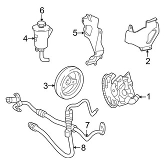 Mercury OE - Steering Gear & Linkage - Pump & Hoses (4.0L)