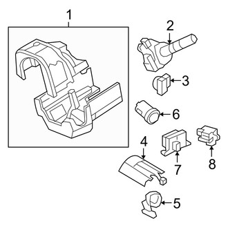 Mercury OE - Steering Column - Shroud, Switches & Levers