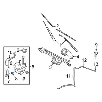 Mercury OE - Windshield Washer Pump Grommet