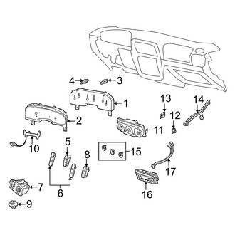 Mercury OE - Instrument Panel - Cluster & Switches