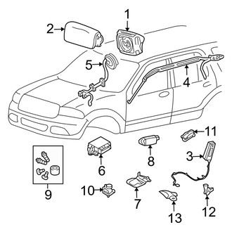 Mercury OE - Restraint Systems - Air Bag Components