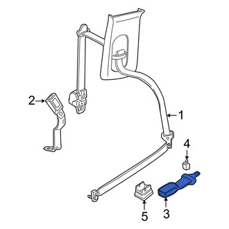 Mercury OE - Center Seat Belt Extension